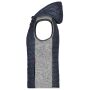 Ladies' Knitted Hybrid Vest light melange/anthracite melange XXL