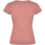 Victoria damesshirt met V-hals en korte mouwen - Clay Orange - 3XL