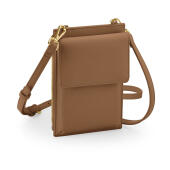 Boutique Cross Body Phone Pouch - Tan - One Size