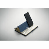 STRATA - A5 notitieboekje met telefoonhoude - Blauw