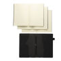 Daily Notes Binder 3-in-1 hervulbaar PU notitieboek, zwart