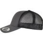 Tweekleurige Retro Truckerpet Charcoal / Black One Size