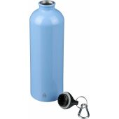Gerecyclede roestvrijstalen enkelwandige fles (750 ml) Emeric zwart