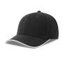 PILOT PIPING SANDWICH-S, BLACK, One size, ATLANTIS HEADWEAR