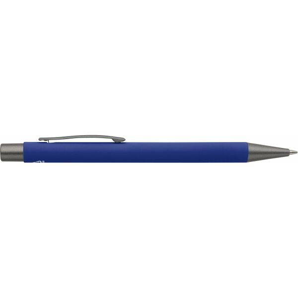 Balpen Emmett | Gerecycled | Rubberafwerking - blauw Balpen Emmett | Gerecycled | Rubberafwerking - blauw