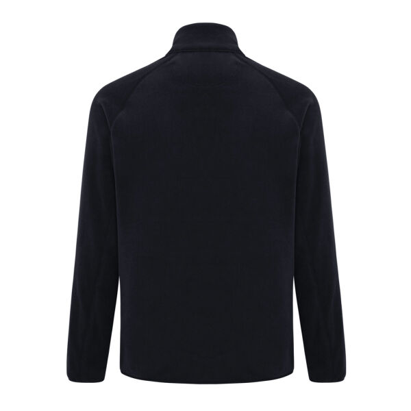 Iqoniq Talung gerecycled polyester fleece jas met rits, zwart (XL)