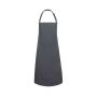 WATER-REPELLENT BIB APRON BASIC WITH BUCKLE, ANTHRACITE, One size, KARLOWSKY