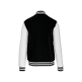 College jacket unisex Black / White XXL