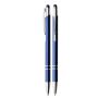 Aluminium touch-stylus balpen Limoges Navyblauw - Blauwe inkt
