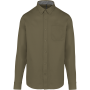 Herenoverhemd met lange mouwen van katoen Nevada Light khaki 4XL