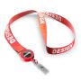 Polyester sublimatie badge‑reel keycord