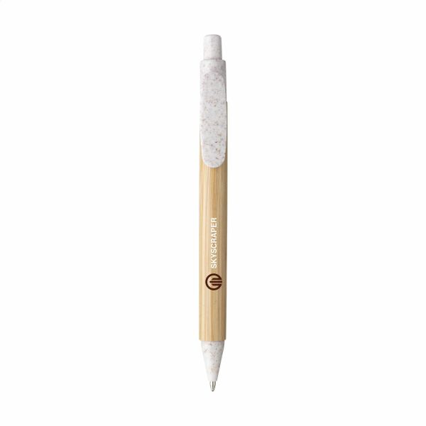 Bamboo Wheat Pen Kugelschreiber aus Weizenstroh - weiß Bamboo Wheat Pen Kugelschreiber aus Weizenstroh - weiß