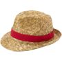 Pricus strohoed - Rood/Naturel