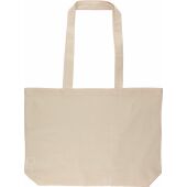 Katoen (140 g/m²) boodschappentas Isak khaki (écru)