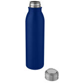 Harper 700 ml roestvrijstalen drinkfles met metalen lus - Middenblauw