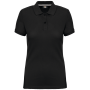 Damespolo korte mouwen Black XS Damespolo korte mouwen Black XS