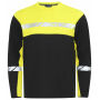 7002 T-SHIRT L.S PGL Black/Yellow S