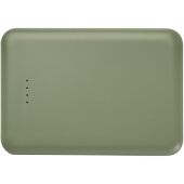 Asama type-C powerbank van 5000 mAh van gerecycled plastic - Heather groen