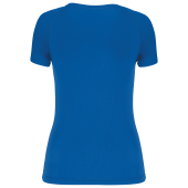 Dames sport-T-shirt V-hals Sporty Royal Blue XL