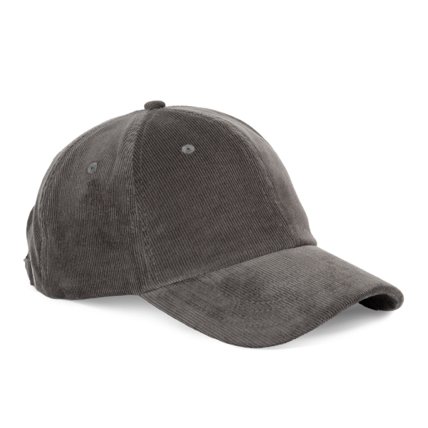 Fluwelen pet met laag profiel Raven Grey One Size Fluwelen pet met laag profiel Raven Grey One Size
