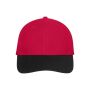 6 Panel Mesh Cap red/black