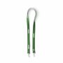Polyester Pantone-gematchte zeefdruk keycord met 2 clips