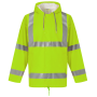 Ademende regenjasj Hi-Vis Soft Flex Hi Vis Yellow XXL