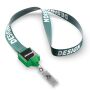Polyester sublimatie lanyard met vierkante badge reel Polyester sublimatie lanyard met vierkante badge reel