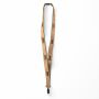 Zeefdruk lanyard van kurk en polyester