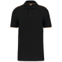 Contrasterende polo Day To Day korte mouwen Black / Orange S