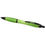 Nash balpen van gerecycled plastic met zwarte rand (zwarte inkt) - Lime