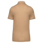 Contrasterende polo Day To Day korte mouwen Camel / Black 3XL