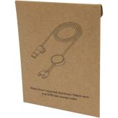 Alasia 5-in-1 150 cm datasynchronisatie- en 27 W snellaadkabel van gerecycled aluminium en plastic - Zwart