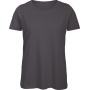 Organic Cotton Inspire Crew Neck T-shirt / Woman Dark Grey S Organic Cotton Inspire Crew Neck T-shirt / Woman Dark Grey S