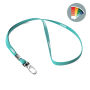 Ronde polyester lanyard met metalen klem