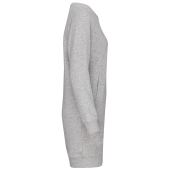 Bio fleece lounge jurk Light grey heather XS