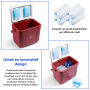 Brisby Koelbox - Frigobox - 22L - Rood - Tot maximaal 40 uur isolatie - Incl. 4 dikke koelelementen van 450ml - Temperatuur veilige sluiting - Nieuw ontwerp met koelelementen vergrendeld in deksel