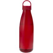 Bergen 800 ml waterfles van gerecycled plastic - Rood