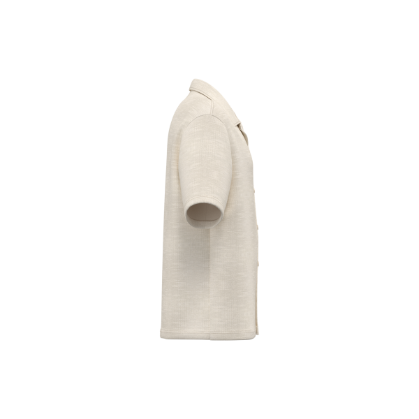 Strukturierte Kurzarm-Herrenhemd Sandstone XL Strukturierte Kurzarm-Herrenhemd Sandstone XL