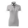 Polo Shirt women's Collar Up silvergrey XXL