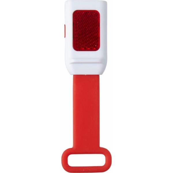 Fietslamp Duncan | Kunststof | 3+1 LED | Siliconen band - rood Fietslamp Duncan | Kunststof | 3+1 LED | Siliconen band - rood