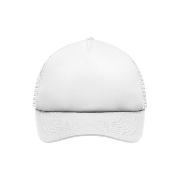 5 Panel Polyester Mesh Cap for Kids white/white one size 5 Panel Polyester Mesh Cap for Kids white/white one size