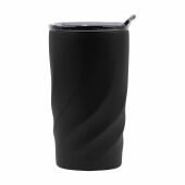 BrandCharger reisbeker Vortex Calix Ceramica | 400 ml - zwart