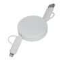 Oplaad- en datakabel TRANSFER ROUND wit