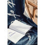 Vinga Lounge stoel handdoek, donkerblauw, beige