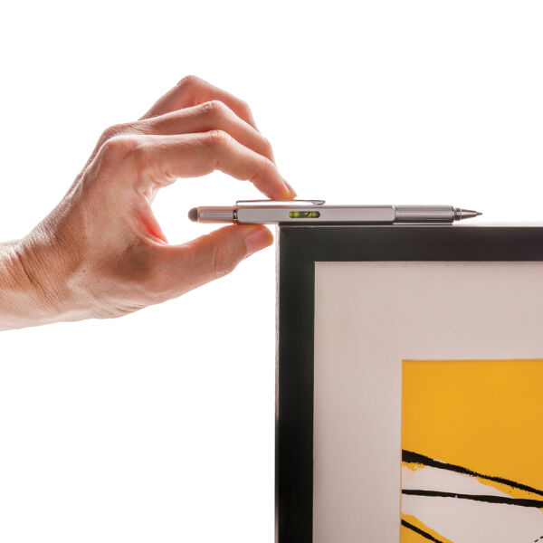 5-in-1 aluminium toolpen, grijs 5-in-1 aluminium toolpen, grijs