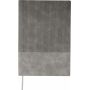 Gerecycled PU-notitieboek (A5) Elian grijs