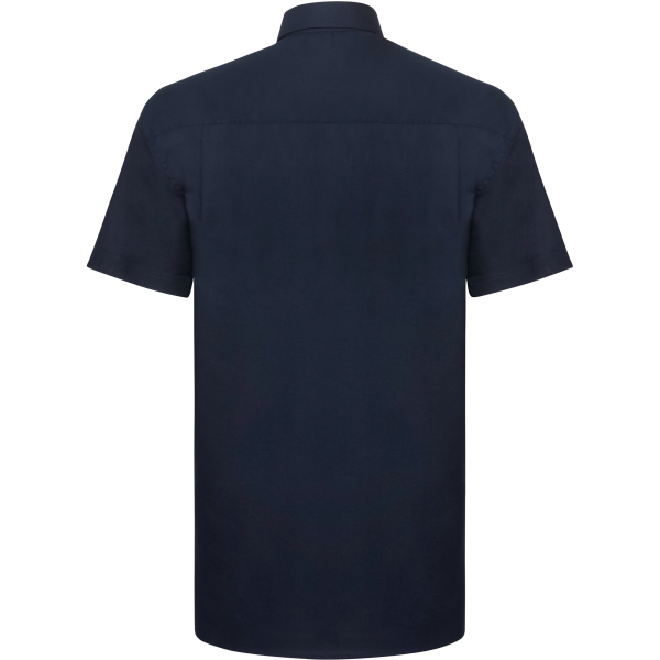 Men's Short Sleeve Easy Care Oxford Shirt Bright Navy 6XL Men's Short Sleeve Easy Care Oxford Shirt Bright Navy 6XL