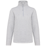 Enzo - Fleece met ritskraag Ash Heather 3XL