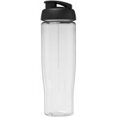 H2O Active® Tempo 700 ml sportfles met flipcapdeksel - Transparent/Zwart